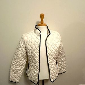 EddieBauer white down jacket size L